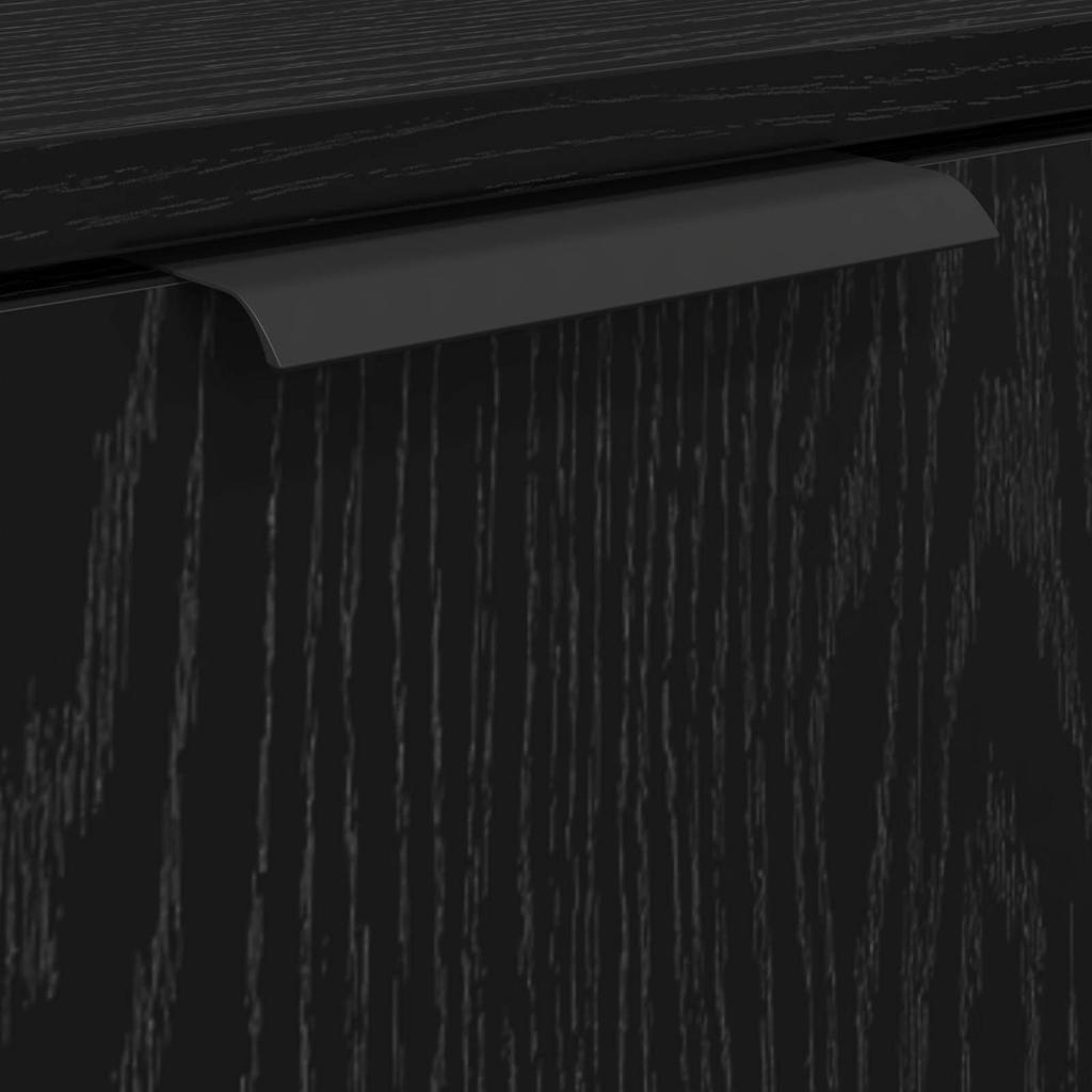Bathroom Cabinet Black Oak Look 64.5 x 33.5 x 59 cm