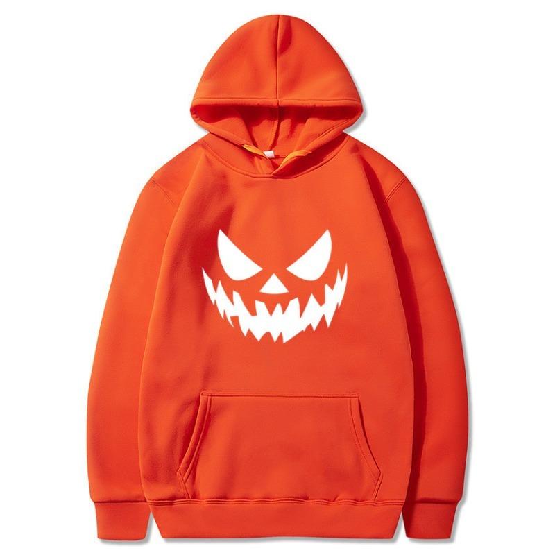 Halloween Printed Casual Hoodie Men's Women's Long Sleeved Sweatshirts Autumn Winter Fashion Style Hoodies