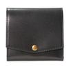 [Tochigi Leather] Men's Bi-fold Wallet - Mini, Compact (Tochigi-black)