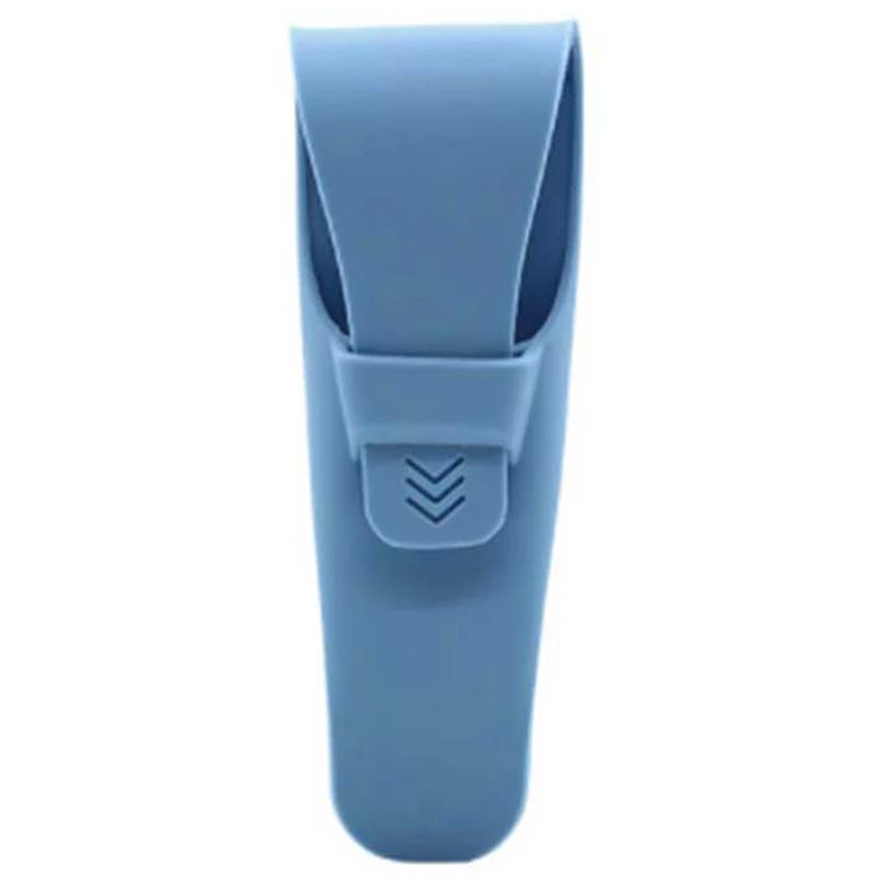 

Портативный дорожный держатель для лезвий бритвы, коробка, чехол для бритвы, инструмент для хранения бритвенного станка для мужчин и женщин, горячий органайзер для чистоты ванной комнаты синий