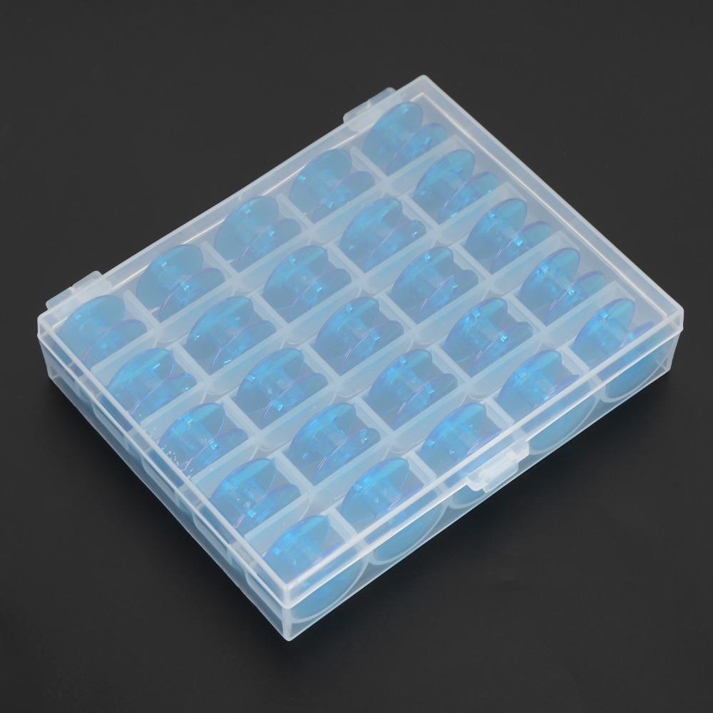 25pcs With Organizer Plastic Spool Plastic Sewing Machine Accessories  DIY Sewing