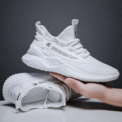 Leisure Sports Men's Shoes, Soft Soled Mesh Breathable Running Shoes, Fashionable Korean Version Coconut Shoes