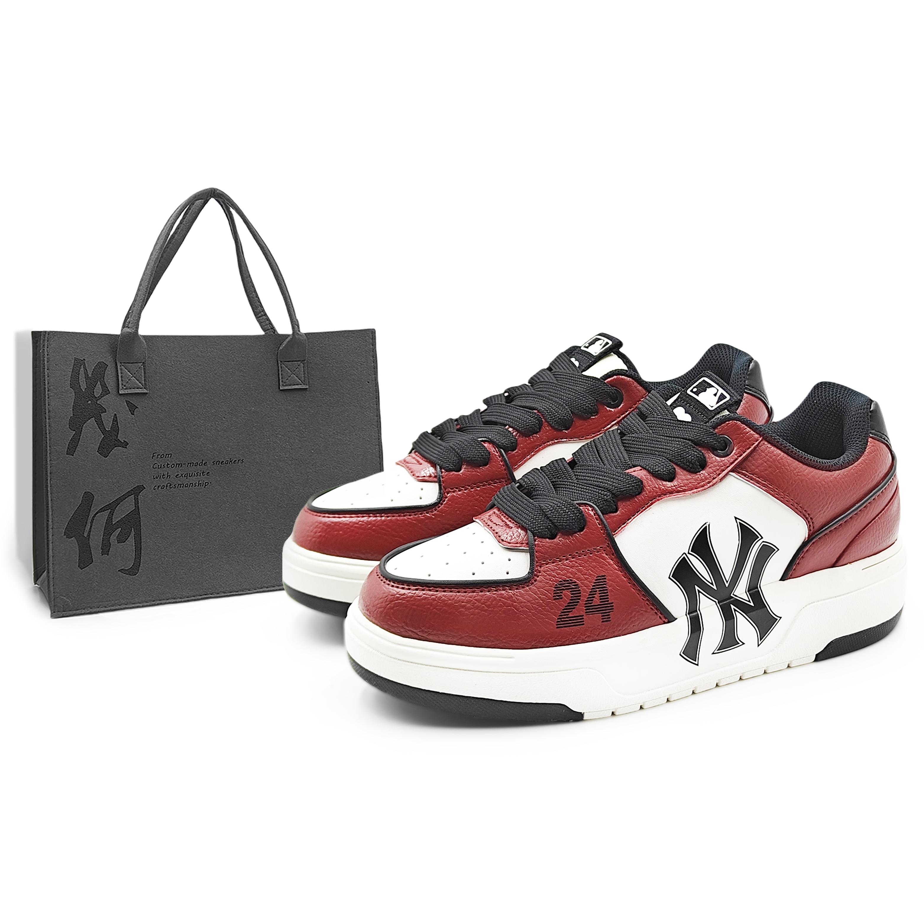 

MLB Chunky Liner Abrasion Resistant Low top Skateboard Shoes Unisex Vintage Red 3ASXCA12N-50WHS(Team1284-1S) 42