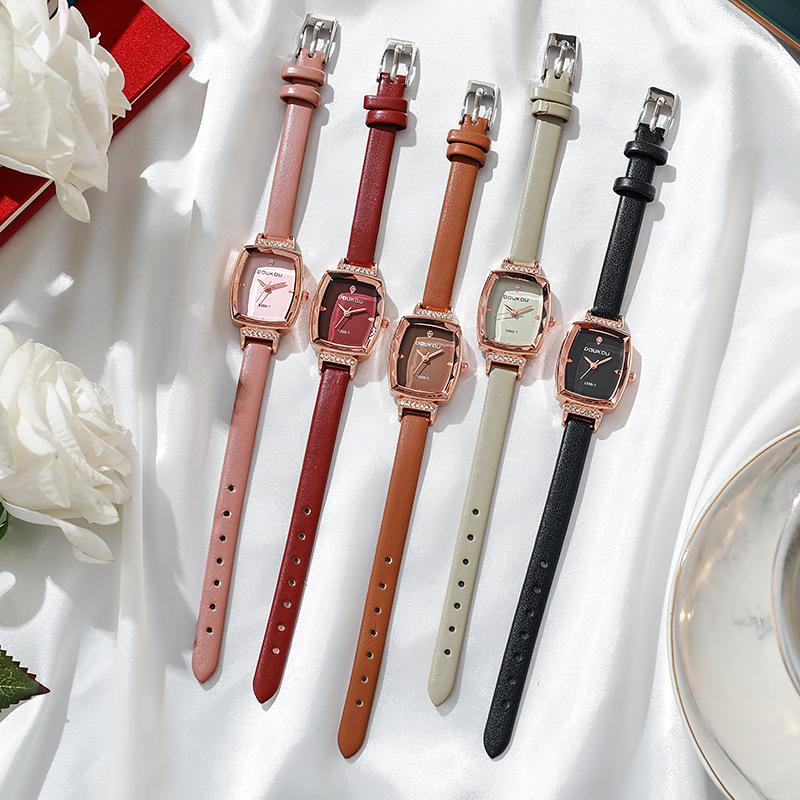 Women PU Leather Watch Ladies Quartz Wristwatches Female Gift Clock