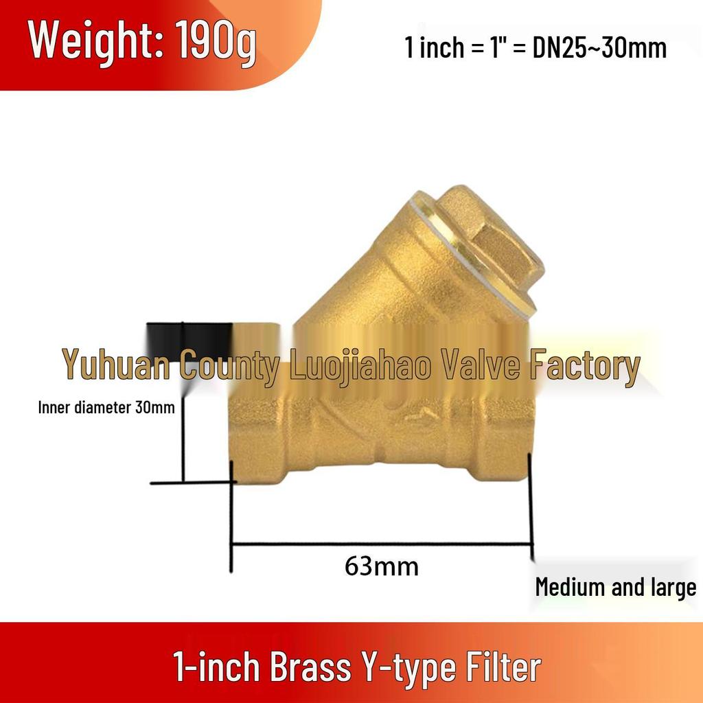 High-Pressure High-Temperature Forged Brass Y-Type Multifunctional Filter Pipe