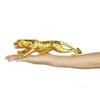 Lucky Animal Cheetah Small Statue Resin Brass Leopard Miniatures Portable Leopard Figurines  Office
