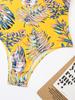 Summer Beach Wear Slimming Bathing Suit Vintage Print Women's Swimsuit One Piece Swimwear 2025 Women Sexy Monokini Suits