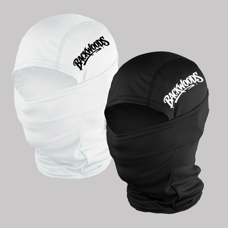 Musion Balaclava Gezichtsmasker Ademend BACKWOODS Print Zweetabsorberend Zonnescherm Helm Hoed Set Geschikt voor Fietsen en Wandelen One Size