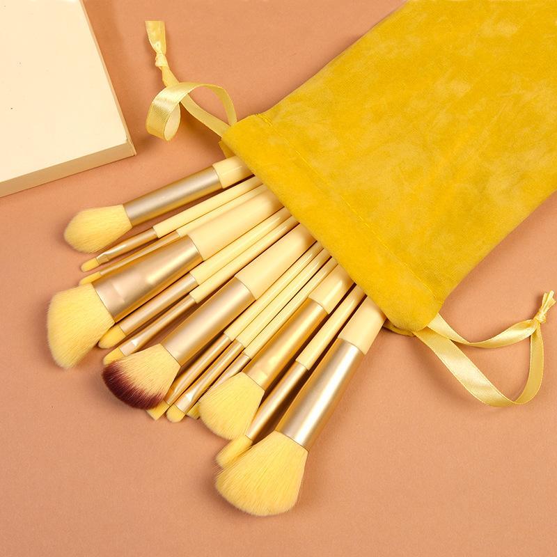 13Pcs Makeup Brush Set Full Function Cosmetic Brushes With Portable Storage Bag For Travel Daily Beauty Makeup