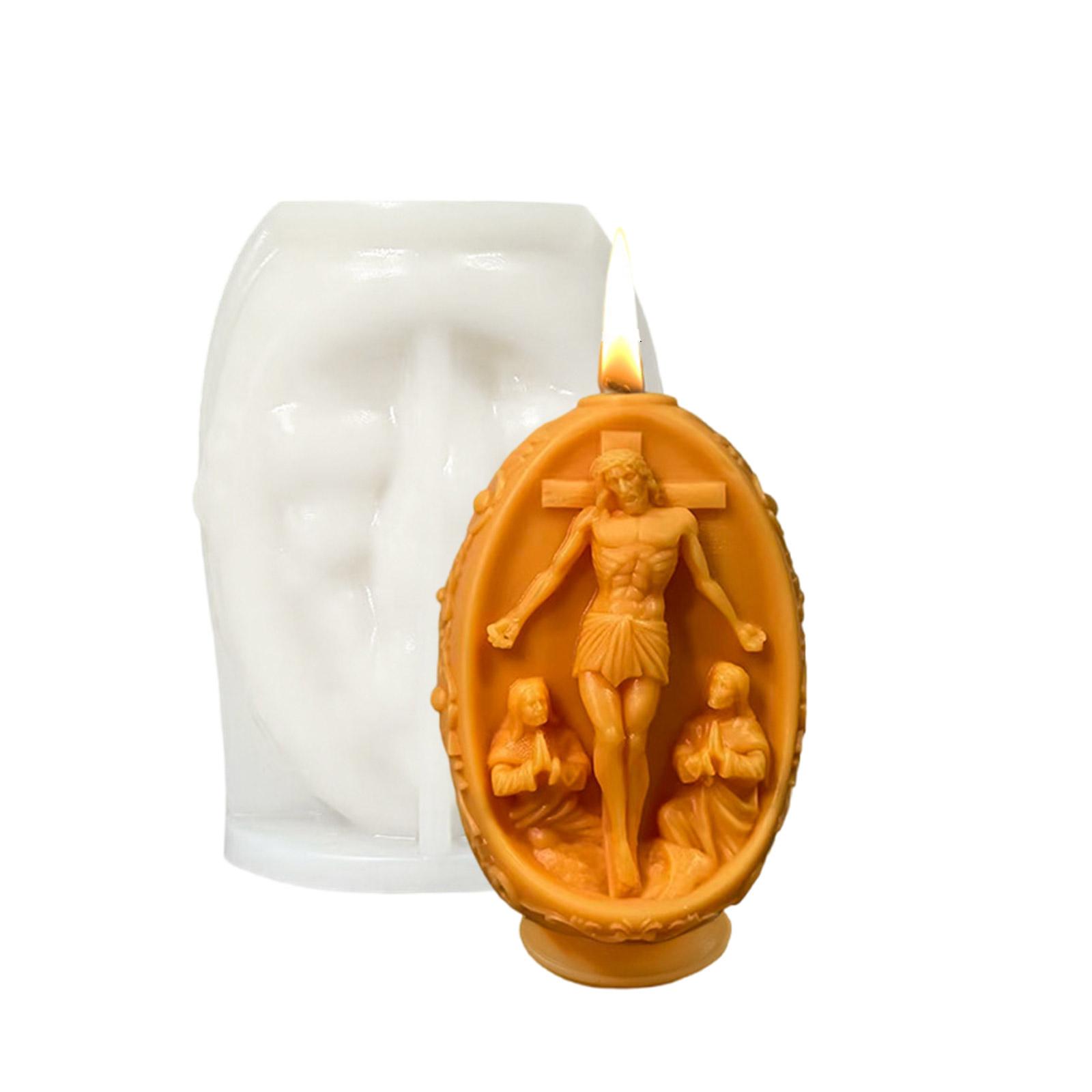 Eggs Silicone Molds 3D Jesuses Eggs Candle Molds Ornament Molds Handmade Casting Molds Craft Supplies Plasters Molds