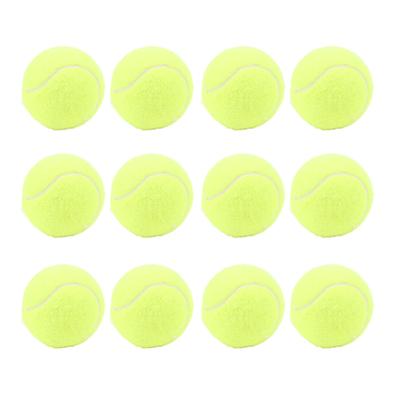 12 Pack Tennis Balls Rubber Felt Pressure Training Tennis Balls Practice Balls with Storage Bag for Beginner Training