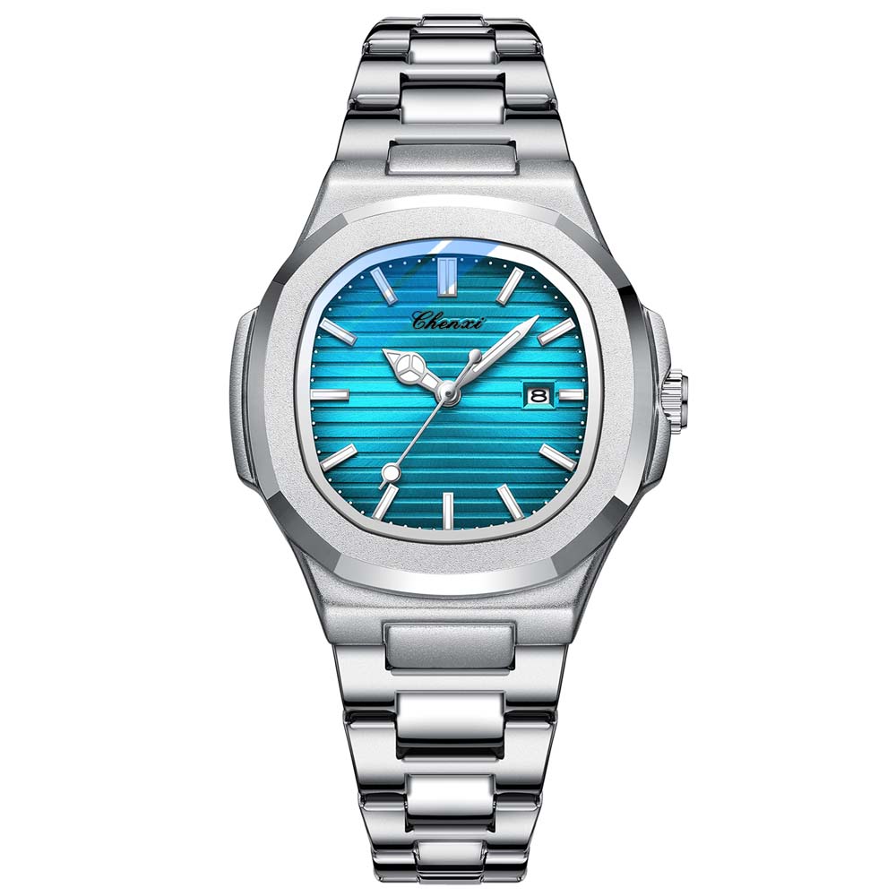 CHENXI Paar Uhr Luxus Business Herren Quarz Datum Armbanduhren Wasserdicht Leuchtende Quarz Uhr für Herren & Damen