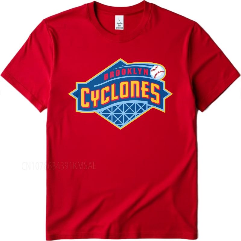 Brand summer Women t shirt Brooklyn Cyclones Baseball Logo Design Short Sleeve Workout Round Neck Teeshirt cotton teeshirt