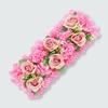 Artificial Rose Garland with Long Row Design Customizable Minimalist Arrangement for Wedding Decorations