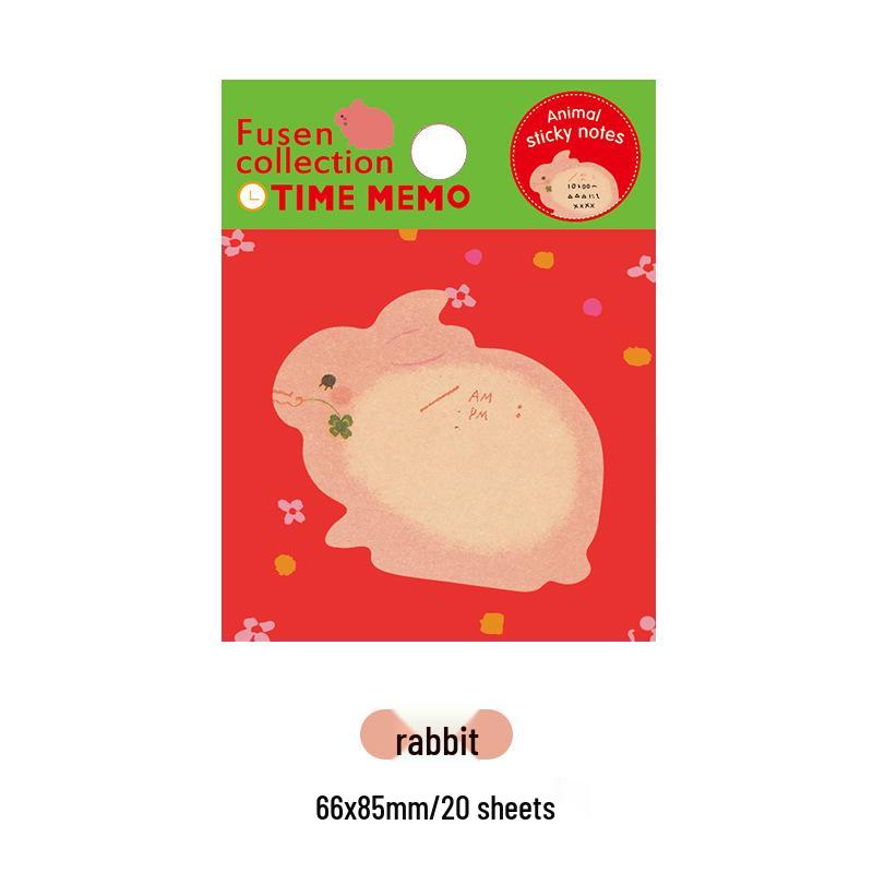 Korean Cute Cartoon Animal Sticky Notes | Tearable Memo Pad | Portable Student Stationery Gift