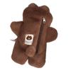 Brown Bear Plush Pen Bag Large Capacity Cute Soft Stationery Case For Girls