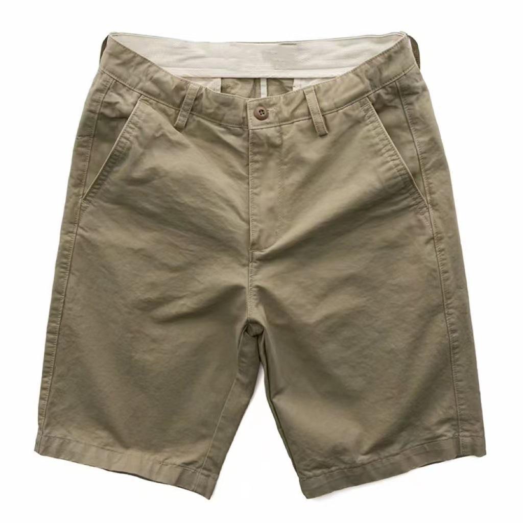 Men's 2022 Summer Elastic Waist Casual Shorts - Solid Color, Korean Style, Trendy, with Drawstring.