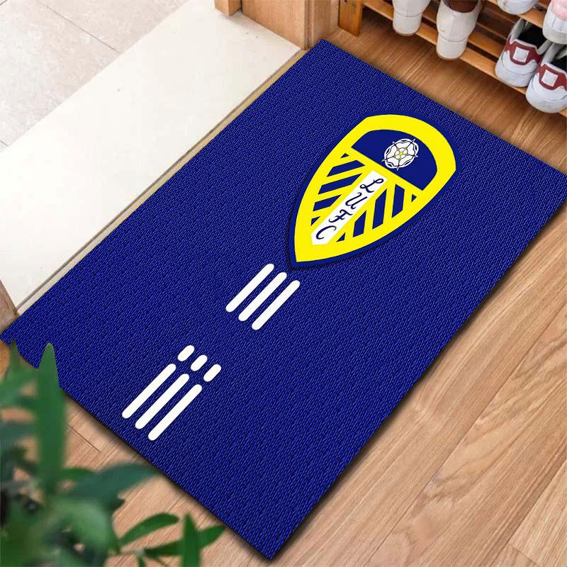 Tappeto Leeds United per Soggiorno Camera da Letto Casa Decorazione Divano, Tappetino Antiscivolo per Giochi Bambini