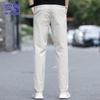 ROMON Men's Ice Silk Straight Casual Pants