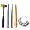 Felimore Ring Sizing Rod, Ring Gauge, and Hammer for Adjusting and Measuring Ring Sizes, 5-Piece Set