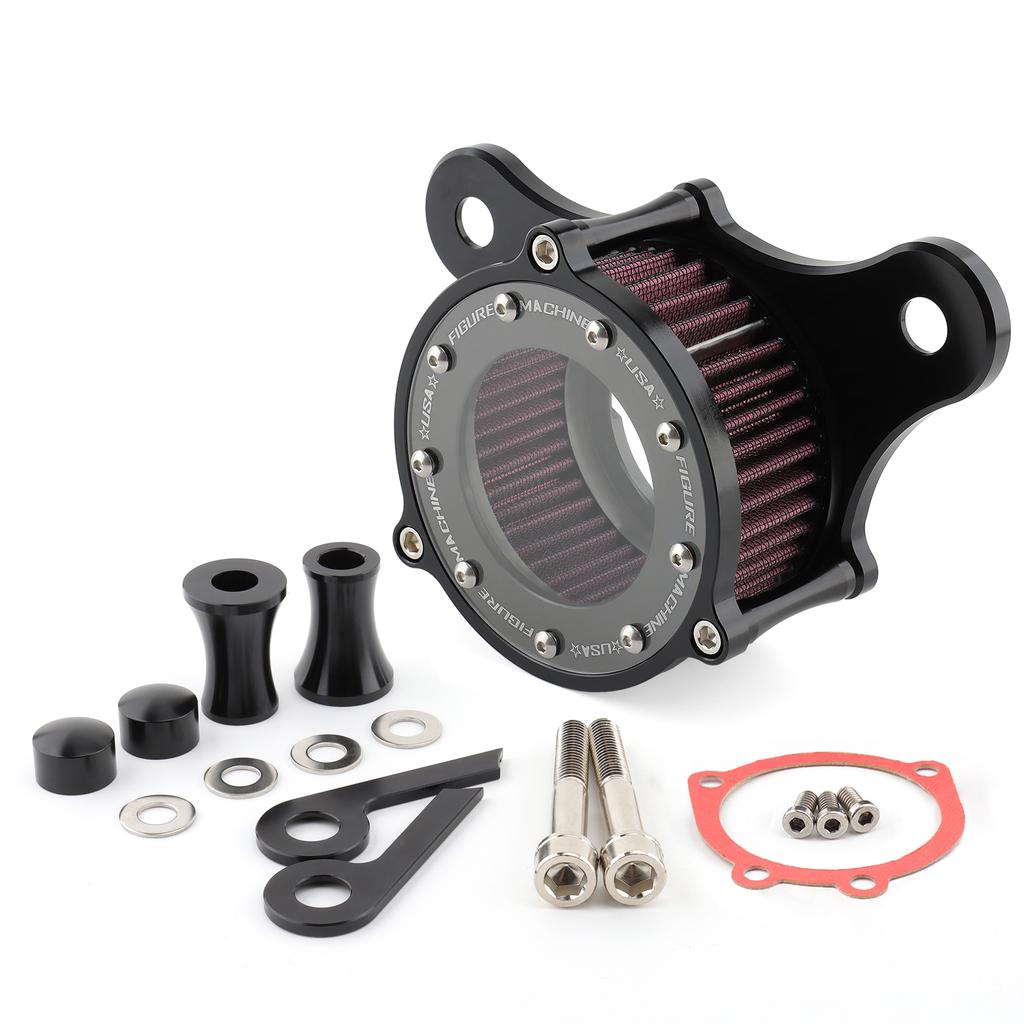 Motorcycle Air Filter Intake Cleaner System Kit For Harley Touring Road King Ultra Limited Dyna Super Glide Softail Night Train