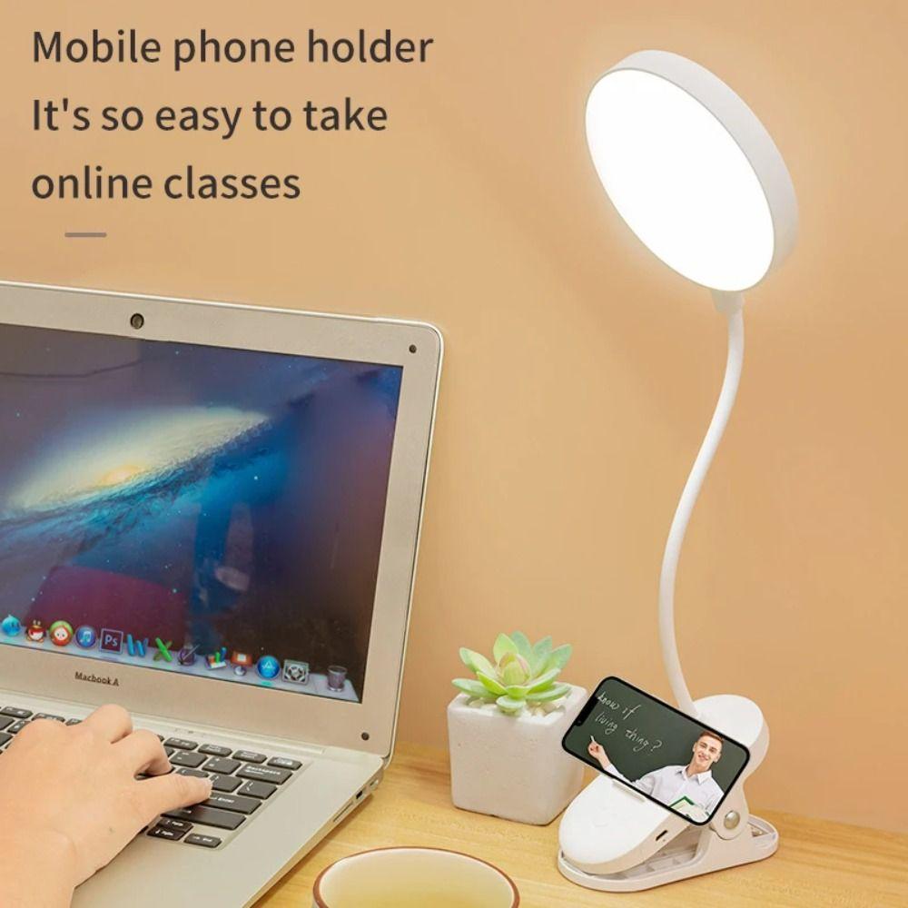 With Clip Reading Night Light USB Charging LED Light Creative Table Lamp  Gift