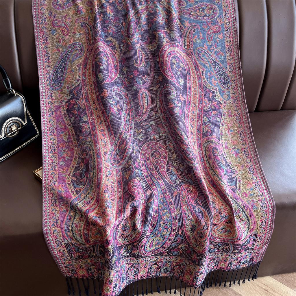 Luxury Jacquard Scarf Women Pasley Print New Wraps Pashmina Travel Poncho Warm Blanket Winter Bufanda Shawl Female Stoles