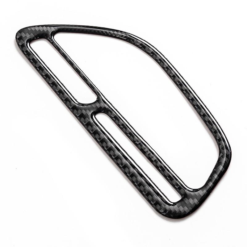 1x Carbon Fiber Dashboard Air Outlet AC Vent Trim Sticker For Challenger 2015+