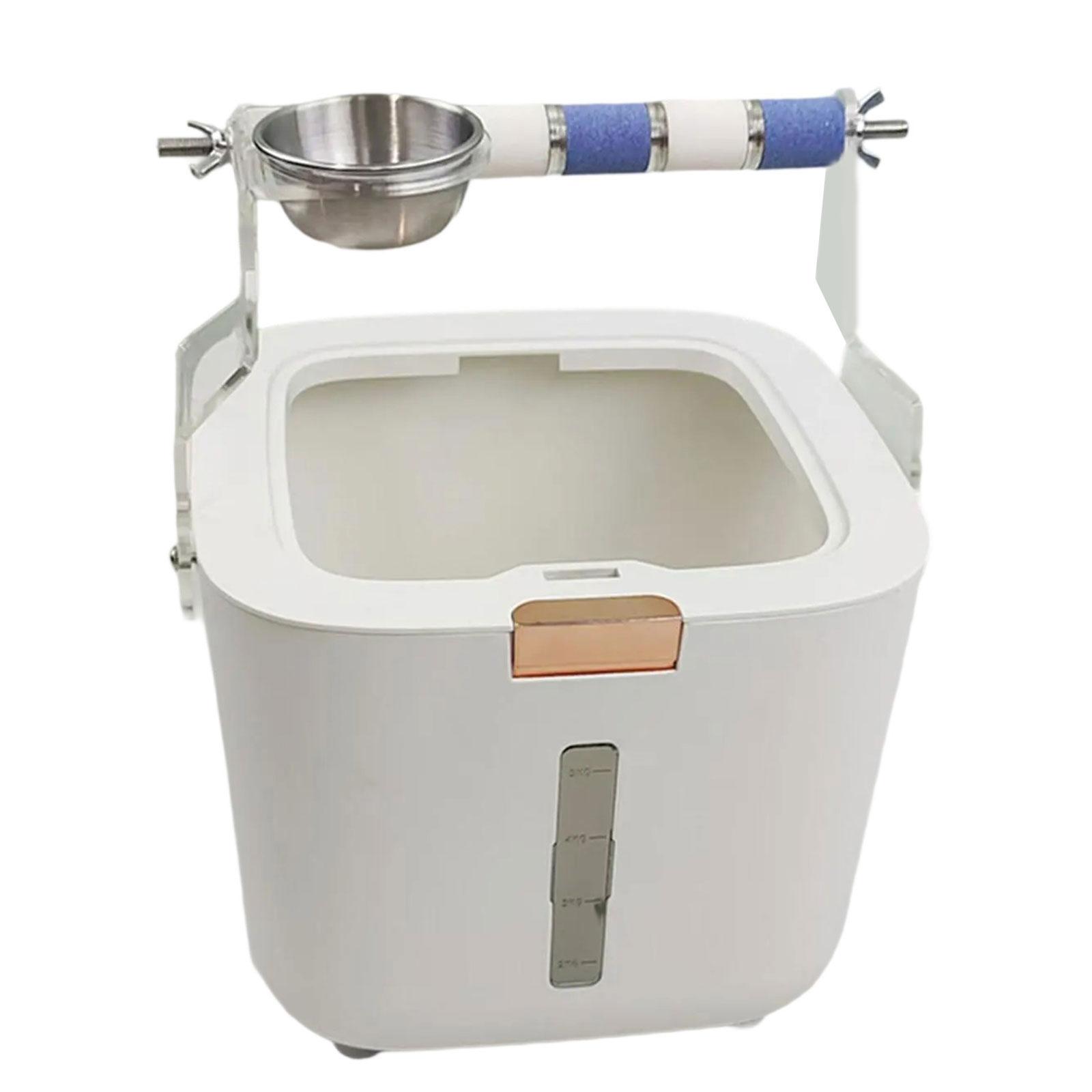 

Easy Potty Training Bird Stand with Removable Bucket for Parakeets Cockatiels Lovebird Bird Grinding Standing Perches L