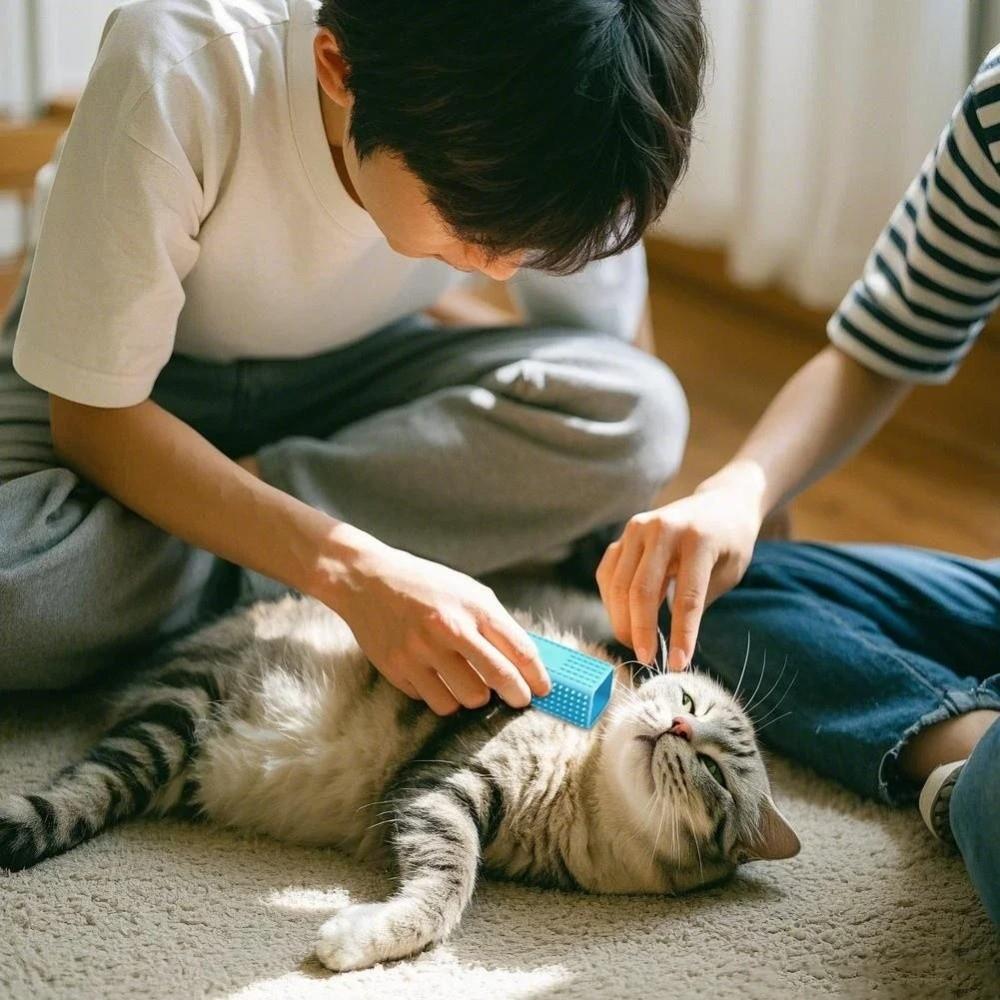 Hollow Pet Hair Removal Brush Silicone Pet Cleaning Comb Creative Dog Hair Remover