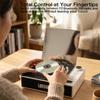 LOKMAT Retro Bluetooth Speaker & HiFi CD/Album Player - Portable Outdoor Record Player