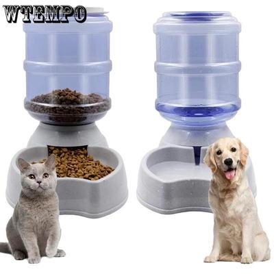 Distributore Automatico di Cibo e Acqua per Cani Alta Capacità Ciotola per Cibo per Animali Domestici Dispenser d'Acqua a Gravità Ciotola per Animali Domestici per Cani Gatti 3.8 L Accessori per Cani