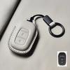 Genuine Leather Car Key Case Cover Fob For Honda Accord Civic 11Th    Hr-V Cr-V Pilot Sport Si Ex Keychain Protector