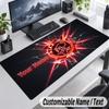 Custom Name Text Mouse Pad Ajax Amsterdam Personalized Desk Pad For Work And Gaming