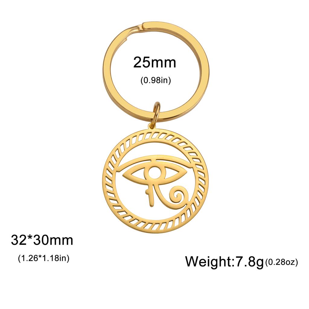 Egyptian Classic Eye of Horus Keychain for Men Women Ancient Egypt Rune Evil Eye Car Keychain Protection Amulet Jewelry Gift