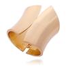 Metallic Finish Metal Bangle Extra Wide Open Bangle Bold Style Wide Cuff Bracelet  Women Fashion