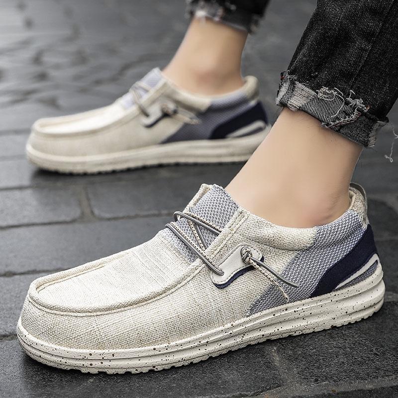 New Large Size 48 Casual Shoes for Man Comfy Canvas Loafers Men Light Breathable Men's Boat Shoes Casual Sapato Loafer Masculino