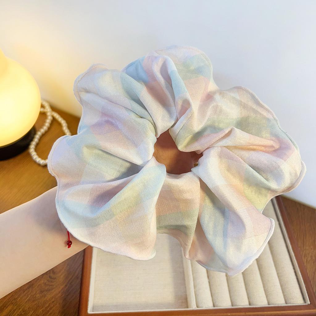 1/3PCS Wrinkled Fabric, Large Intestine Hair Loop, Candy Color, Large Meatball Hair Accessory, Tied Hair Headband, Female