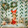 2M Christmas Hanging Streamer Green Hanging Backdrop Decor  New Year Party Decoration