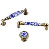 Antique Fashion Blue And White Drawer Knobs Dresser Cabinet Handles Door Handle Pull Handles