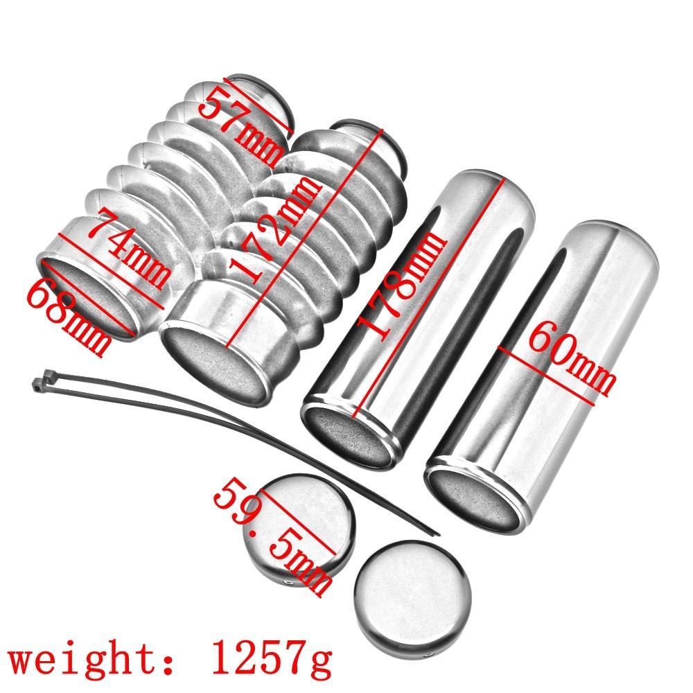 Premium Black Front Fork Suspension Sleeve Kit For Harley Breakout 2013 To 2017