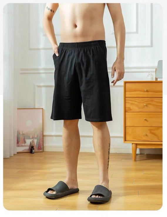 Men's Loose Cotton Pajama Shorts - Summer Large Size