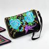Ethnic Embroidered Purse With Zipper Closure For Women Mini Phone Wallet Organizer