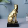Decorative Golden Cheetah Statue | Luxury Animal Showpiece for Home, Office, Living Room, Table & Study Desk