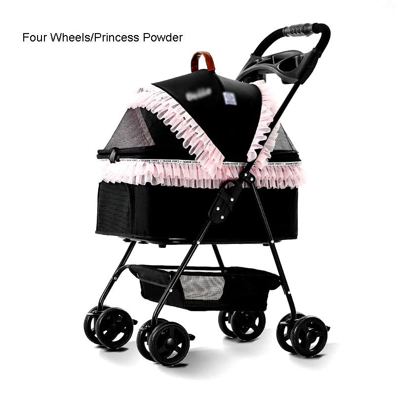 Small Medium Sized Dog Cart Light Foldable Transportation Walking The Cat Dog Car Seat Dual Purpose Garden Cart Pet Accessories