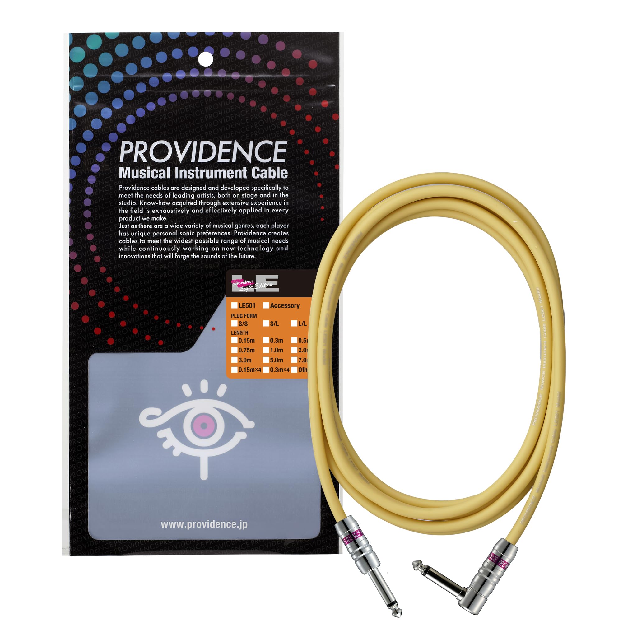

Providence Shielded Cable LE501 2m Plug Yellow S/L (Straight/L Type)