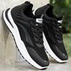 Men's shoes spring and summer sports shoes men's 2026 new leather waterproof and non-slip black casual shoes men's running dad shoes