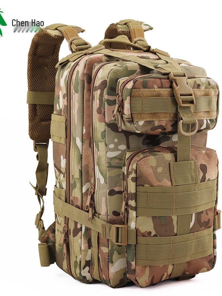 Tactical 3P Assault Backpack - Large Capacity Camo for Travel, Mountaineering, Hiking, Adventure & Camping with Load Reduction.