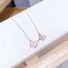 Exquisite Korean Style Butterfly Pendant Necklace for Women