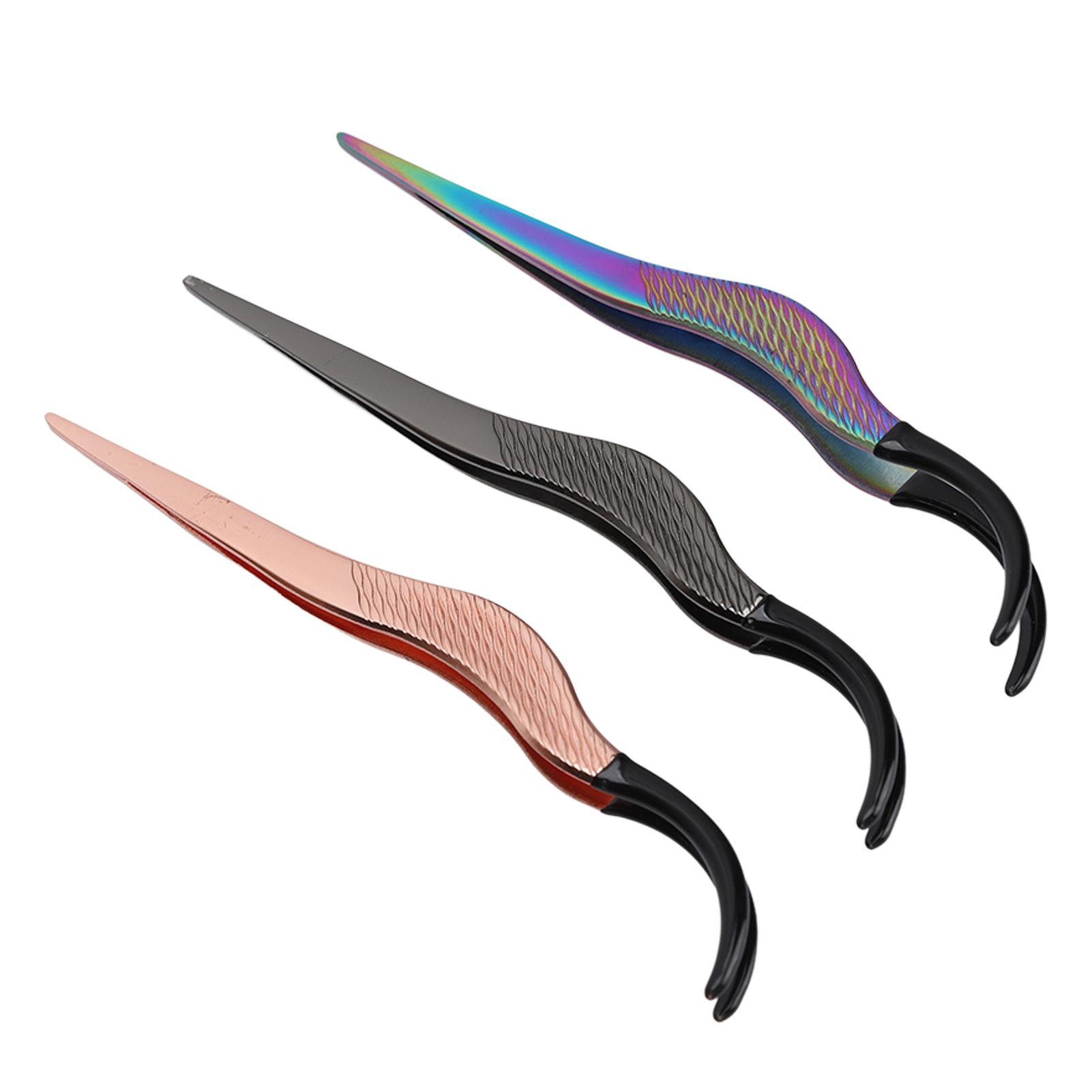 

3 шт. Пинцет для наращивания ресниц Профессиональный из нержавеющей стали Захват Пинцет для наращивания ресниц